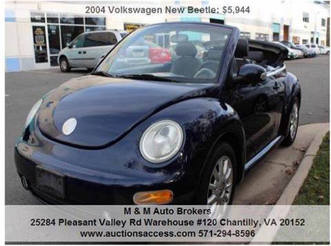 2004 Volkswagen New Beetle for sale at M & M Auto Brokers in Chantilly VA