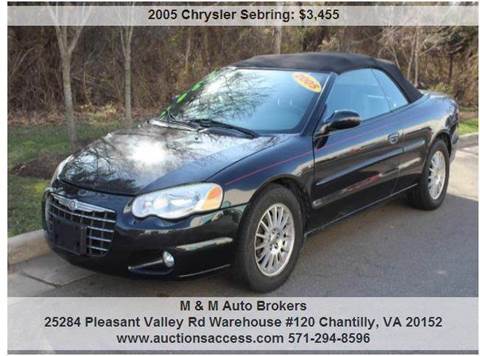 2005 Chrysler Sebring for sale at M & M Auto Brokers in Chantilly VA