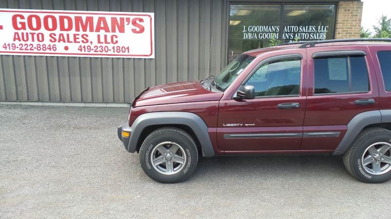 2003 jeep liberty 4dr sport 4wd suv in lima oh goodman auto sales 2003 jeep liberty 4dr sport 4wd suv in