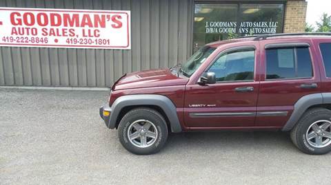 2003 Jeep Liberty for sale at Goodman Auto Sales in Lima OH