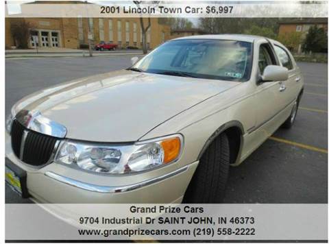 2001 Lincoln Town Car for sale at Grand Prize Cars in Cedar Lake IN