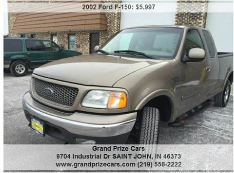 2002 Ford F-150 for sale at Grand Prize Cars in Cedar Lake IN
