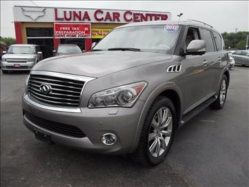 2012 Infiniti QX56 for sale at LUNA CAR CENTER in San Antonio TX