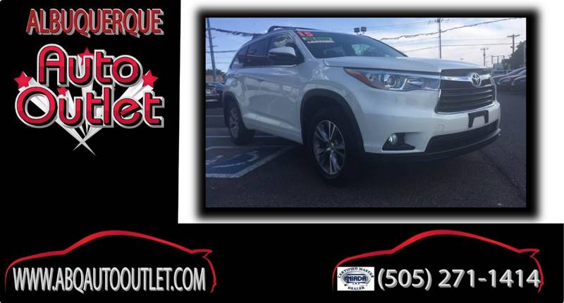 2015 Toyota Highlander for sale at ALBUQUERQUE AUTO OUTLET in Albuquerque NM
