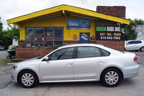 2013 Volkswagen Passat for sale at Green Ride Inc in Nashville TN