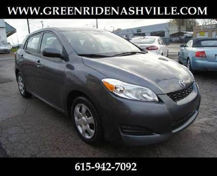 2010 Toyota Matrix for sale at Green Ride Inc in Nashville TN