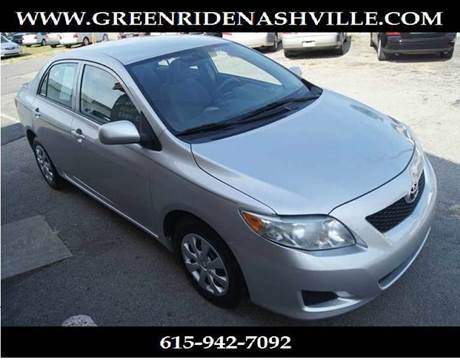 2010 Toyota Corolla for sale at Green Ride Inc in Nashville TN