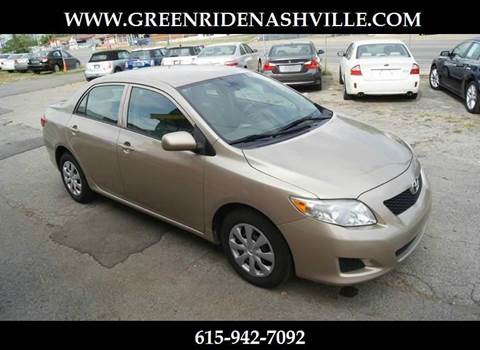 2009 Toyota Corolla for sale at Green Ride Inc in Nashville TN