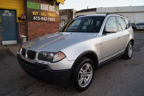 2005 BMW X3 for sale at Green Ride Inc in Nashville TN