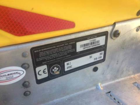 2003 Ski-Doo MXZ 600 H.O.