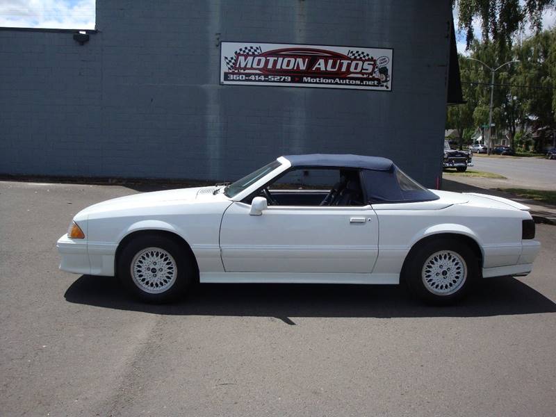 1988 Ford Mustang Mustang Asc Mclaren Convertible 714 In Longview
