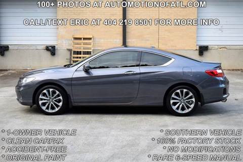 2015 Honda Accord for sale at Automotion Of Atlanta in Conyers GA