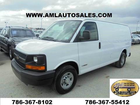2008 Chevrolet Express Cargo for sale at AML AUTO SALES - Cargo Vans in Opa-Locka FL