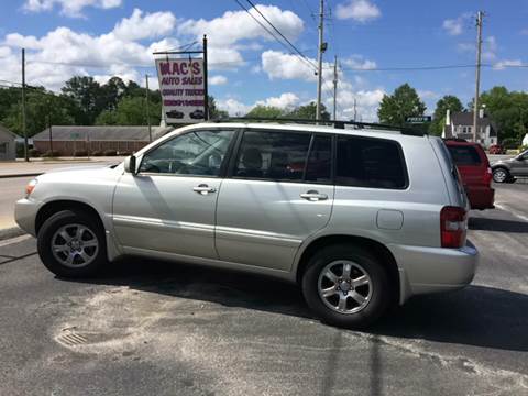 2005 Toyota Highlander for sale at Mac's Auto Sales in Camden SC