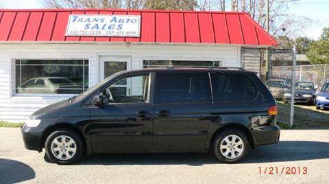 2003 Honda Odyssey for sale at Trans Auto Sales in Greenville NC