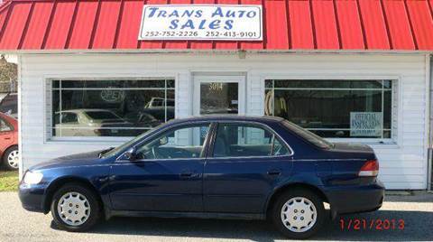 2002 Honda Accord for sale at Trans Auto Sales in Greenville NC