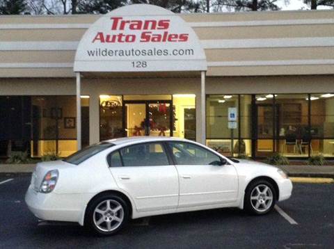 2004 Nissan Altima for sale at Trans Auto Sales in Greenville NC
