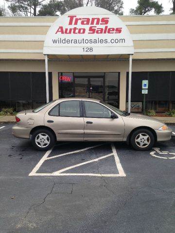 2002 Chevrolet Cavalier for sale at Trans Auto Sales in Greenville NC