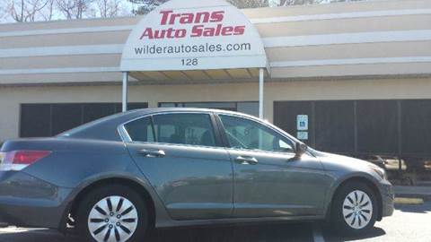 2011 Honda Accord for sale at Trans Auto Sales in Greenville NC