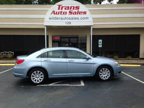2014 Chrysler 200 for sale at Trans Auto Sales in Greenville NC