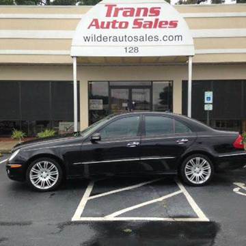 2008 Mercedes-Benz E-Class for sale at Trans Auto Sales in Greenville NC