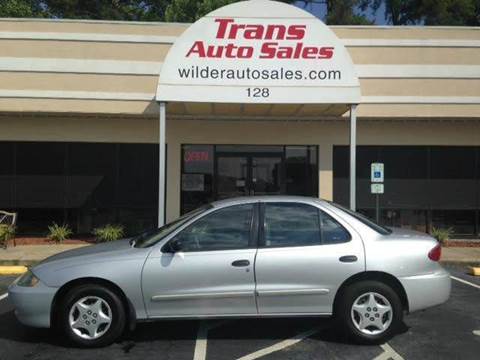 2003 Chevrolet Cavalier for sale at Trans Auto Sales in Greenville NC
