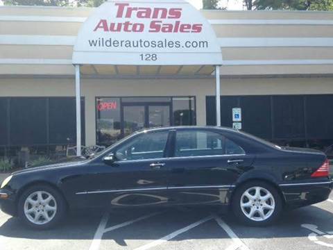 2004 Mercedes-Benz S-Class for sale at Trans Auto Sales in Greenville NC