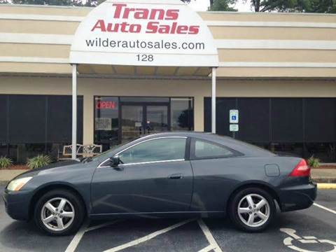 2004 Honda Accord for sale at Trans Auto Sales in Greenville NC