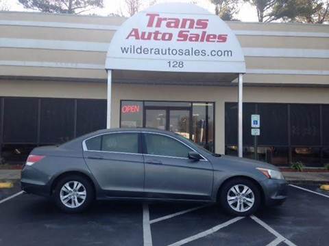 2008 Honda Accord for sale at Trans Auto Sales in Greenville NC