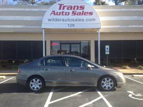 2008 Honda Civic for sale at Trans Auto Sales in Greenville NC