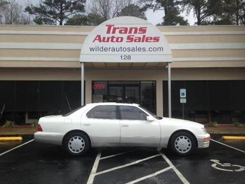 1996 Lexus LS 400 for sale at Trans Auto Sales in Greenville NC