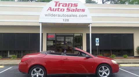 2007 Pontiac G6 for sale at Trans Auto Sales in Greenville NC