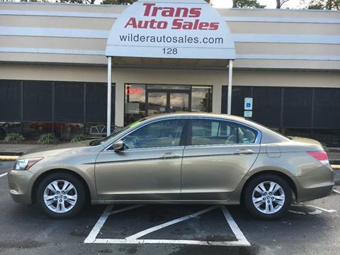 2010 Honda Accord for sale at Trans Auto Sales in Greenville NC