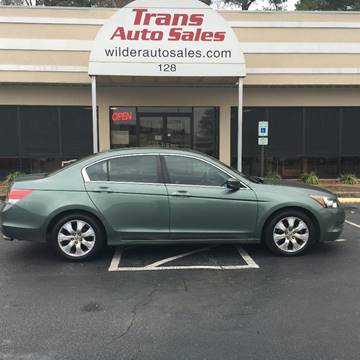 2009 Honda Accord for sale at Trans Auto Sales in Greenville NC