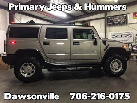 2003 HUMMER H2 for sale at PRIMARY AUTO GROUP Jeep Wrangler Hummer Argo Sherp in Dawsonville GA