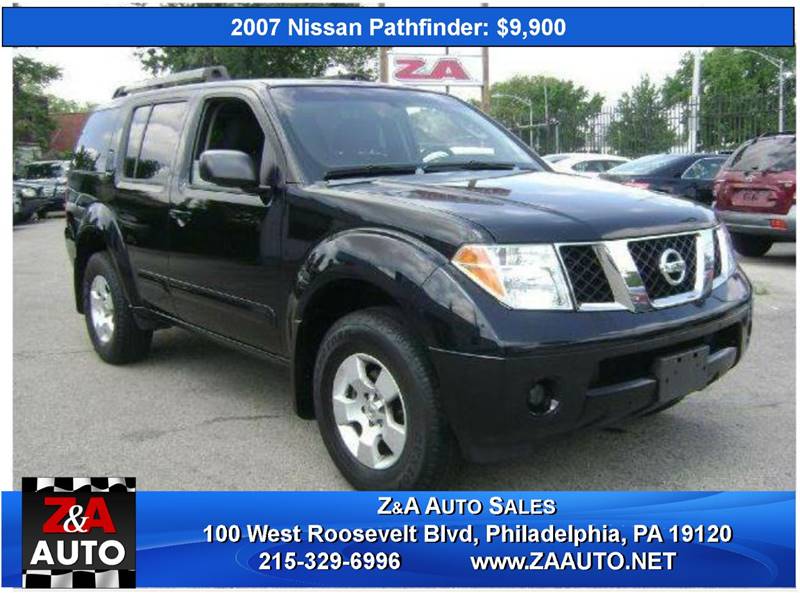 2007 Nissan Pathfinder for sale at Z & A Auto Sales in Philadelphia PA
