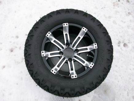  12" Octane Machined with 23" Tires for sale at Area 31 Golf Carts - Wheels in Acme PA