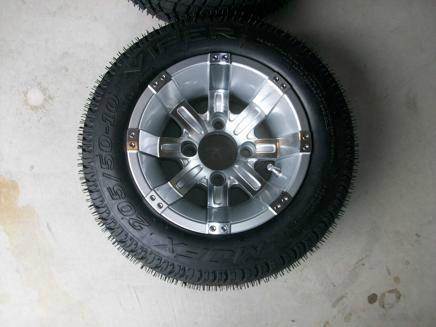  10 inch Octane Golf Cart Wheel With Low Profile Tires for sale at Area 31 Golf Carts - Wheels in Acme PA