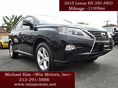 2015 Lexus RX 350 for sale at Win Motors Inc. in Los Angeles CA