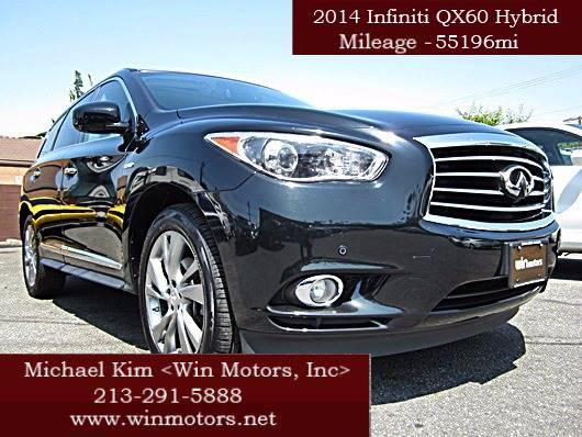 2014 Infiniti QX60 Hybrid for sale at Win Motors Inc. in Los Angeles CA