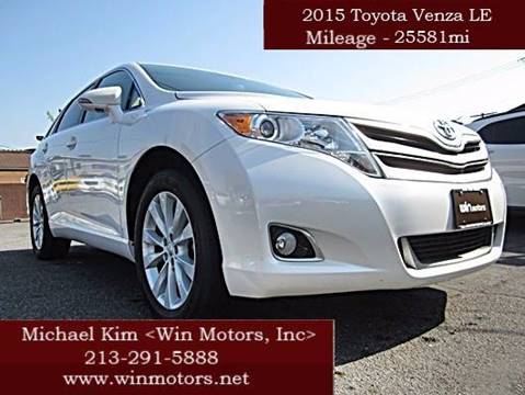 2015 Toyota Venza for sale at Win Motors Inc. in Los Angeles CA