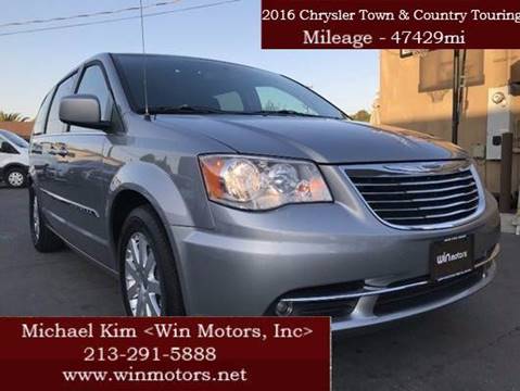 2016 Chrysler Town and Country for sale at Win Motors Inc. in Los Angeles CA
