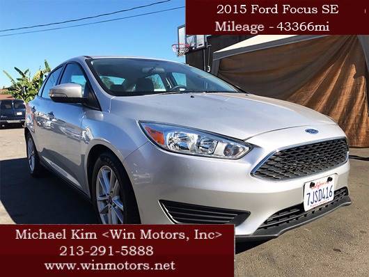 2015 Ford Focus for sale at Win Motors Inc. in Los Angeles CA