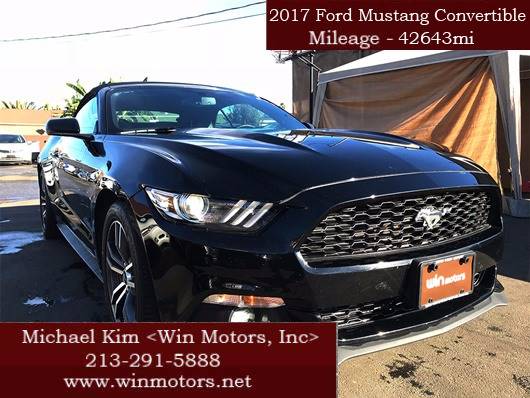 2017 Ford Mustang for sale at Win Motors Inc. in Los Angeles CA