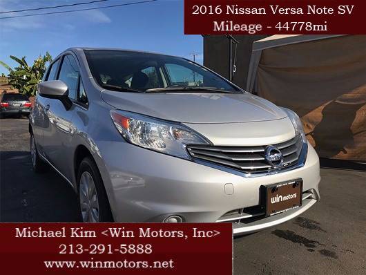 2016 Nissan Versa Note for sale at Win Motors Inc. in Los Angeles CA