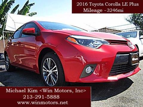 2016 Toyota Corolla for sale at Win Motors Inc. in Los Angeles CA