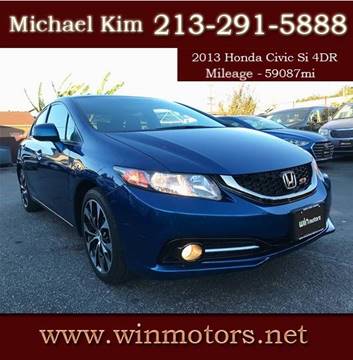 2013 Honda Civic for sale at Win Motors Inc. in Los Angeles CA