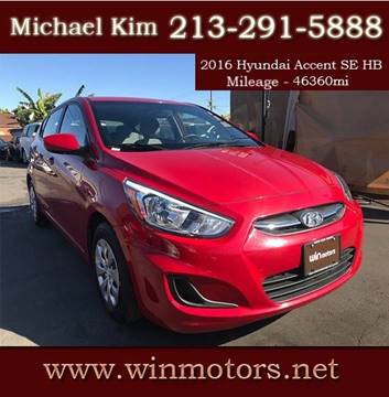 2016 Hyundai Accent for sale at Win Motors Inc. in Los Angeles CA