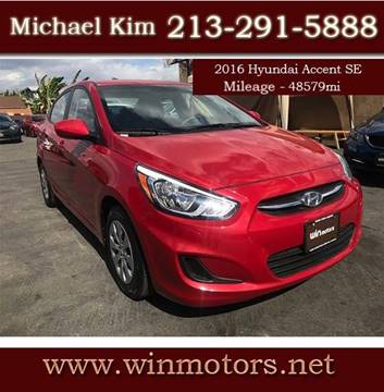 2016 Hyundai Accent for sale at Win Motors Inc. in Los Angeles CA