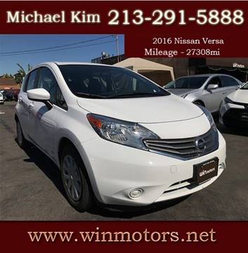 2016 Nissan Versa Note for sale at Win Motors Inc. in Los Angeles CA